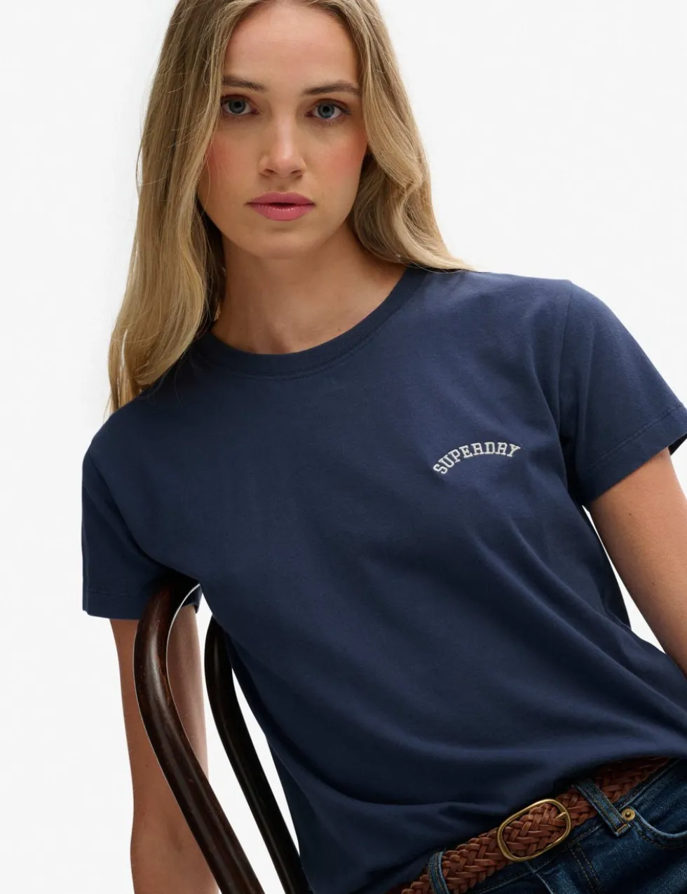 Pure Cotton Embroidered Logo T-Shirt