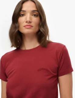 Pure Cotton Embroidered Logo T-Shirt