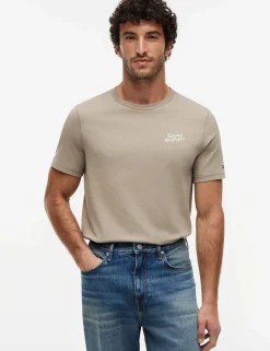 Pure Cotton Embroidered Logo T-Shirt