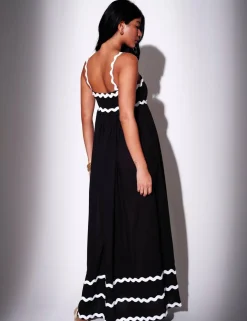 Pure Cotton Embroidered Maxi Beach Dress