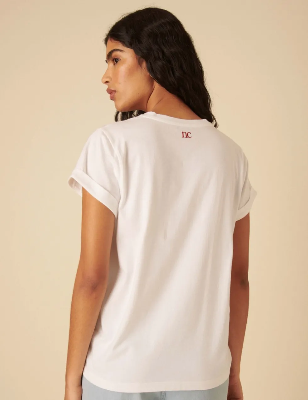 Pure Cotton Embroidered Pocket T-Shirt