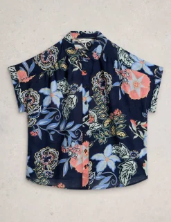 Pure Cotton Embroidered Shirt