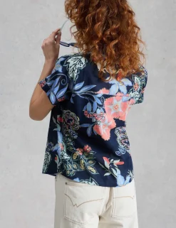 Pure Cotton Embroidered Shirt