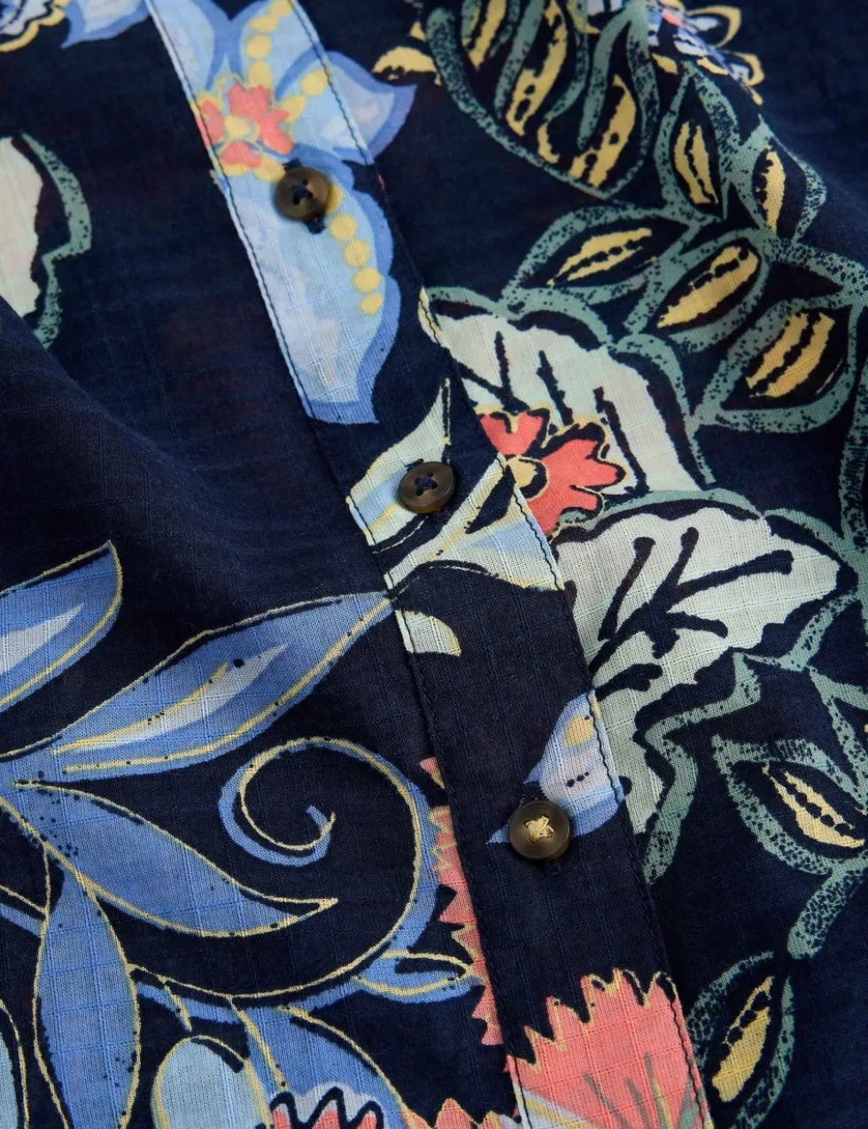 Pure Cotton Embroidered Shirt