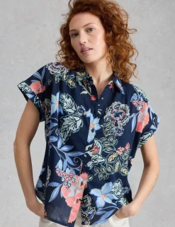 Pure Cotton Embroidered Shirt