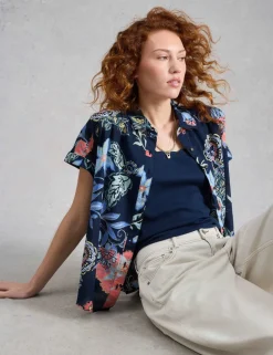 Pure Cotton Embroidered Shirt