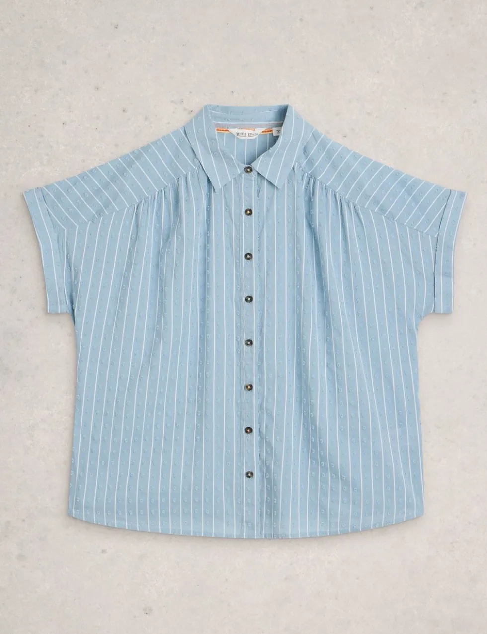 Pure Cotton Embroidered Shirt