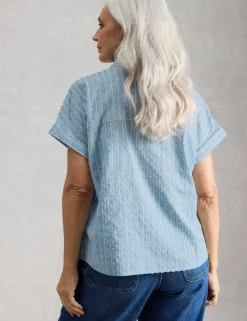 Pure Cotton Embroidered Shirt
