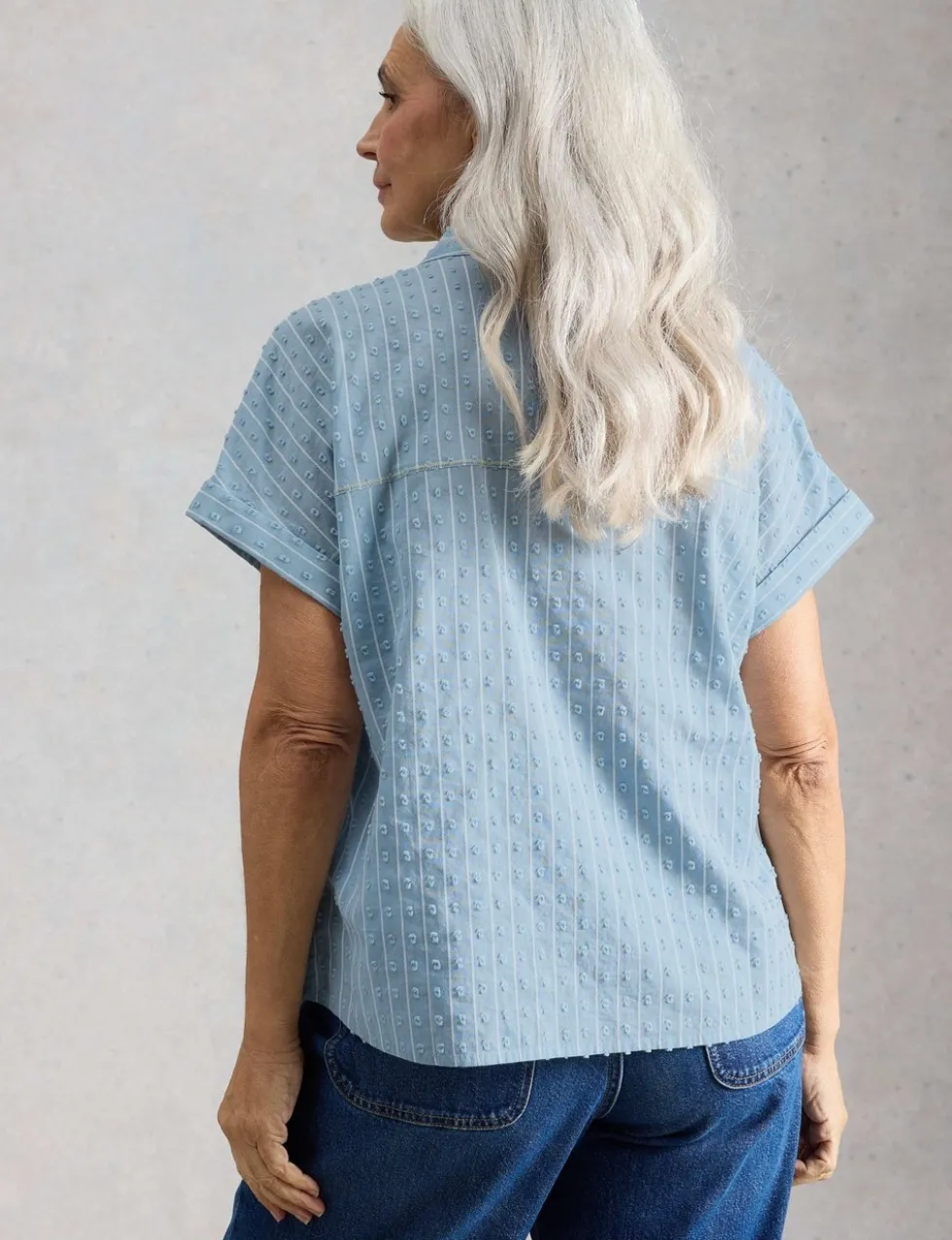 Pure Cotton Embroidered Shirt