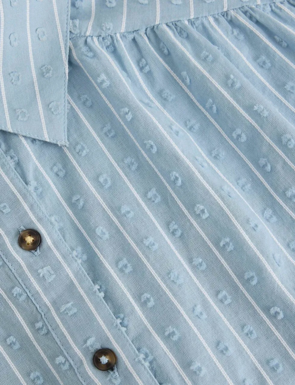 Pure Cotton Embroidered Shirt
