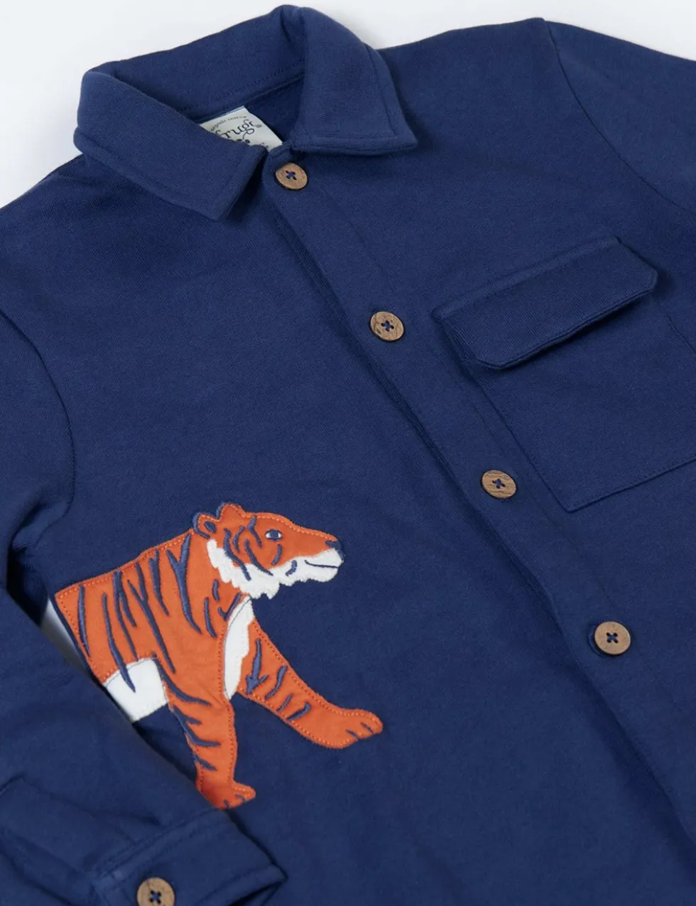 Pure Cotton Embroidered Shacket (2-10 Yrs)