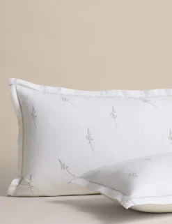 Pure Cotton Embroidered Sprig Bedding Set