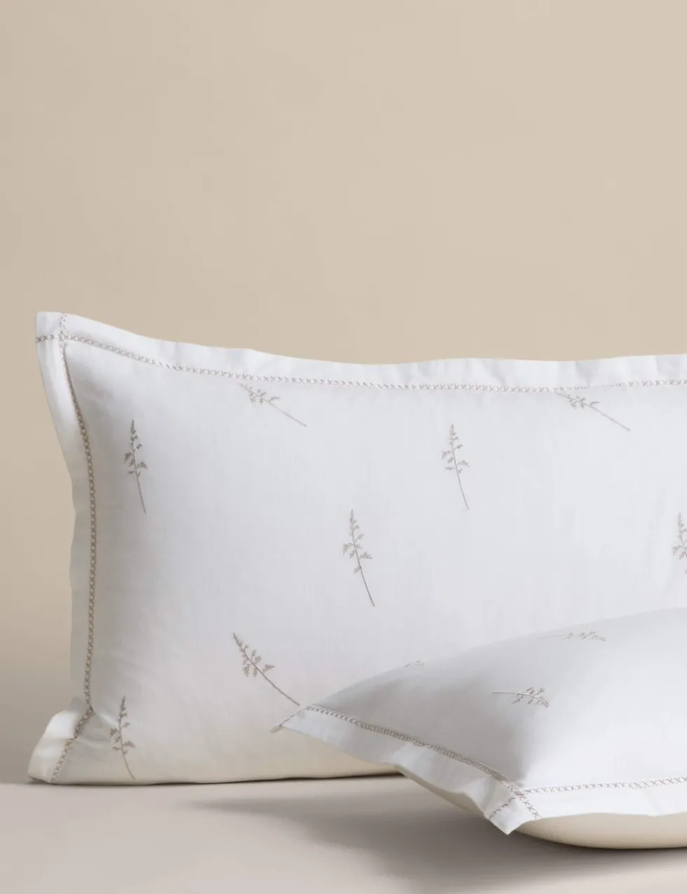Pure Cotton Embroidered Sprig Bedding Set