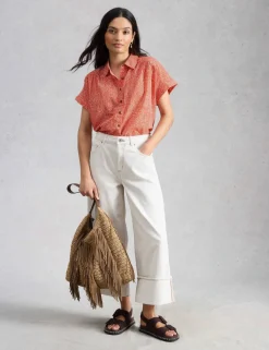 Pure Cotton Embroidered Shirt