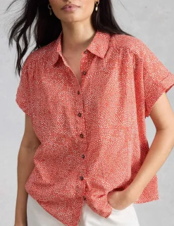 Pure Cotton Embroidered Shirt
