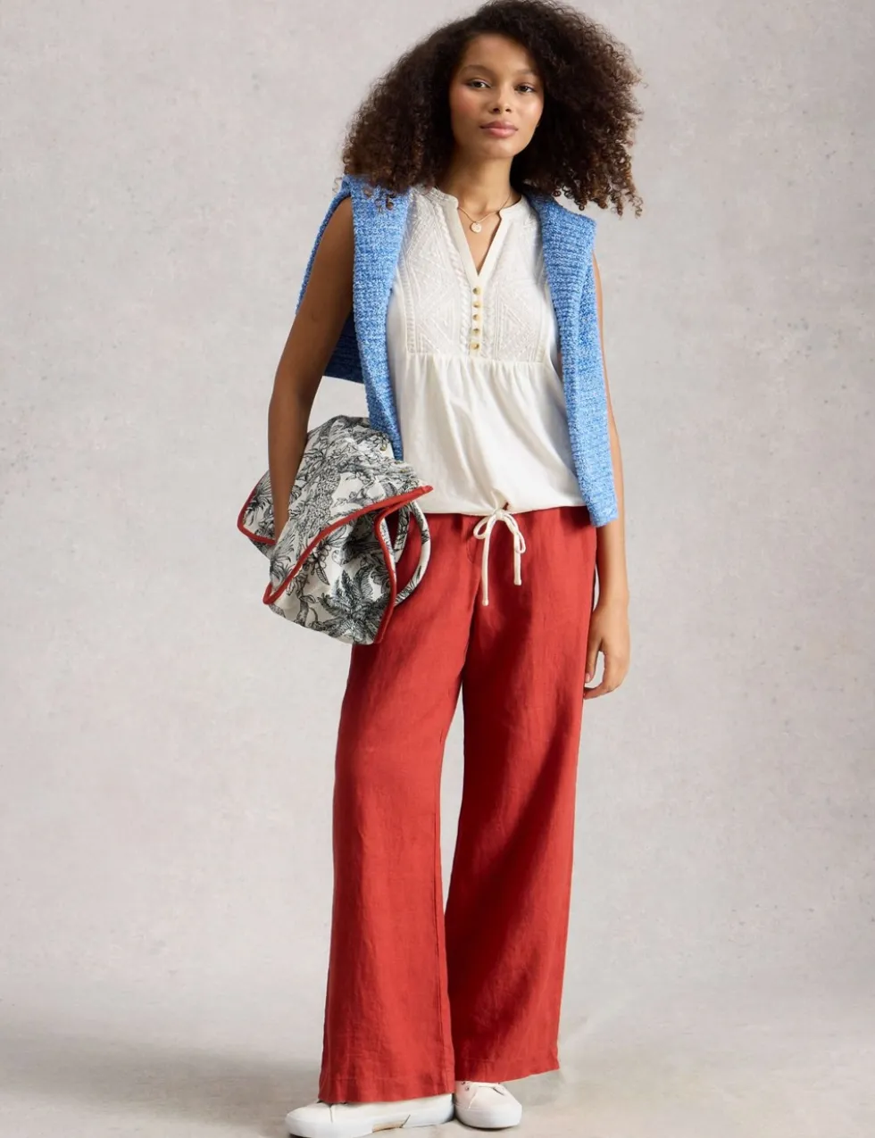 Pure Cotton Embroidered Shirt