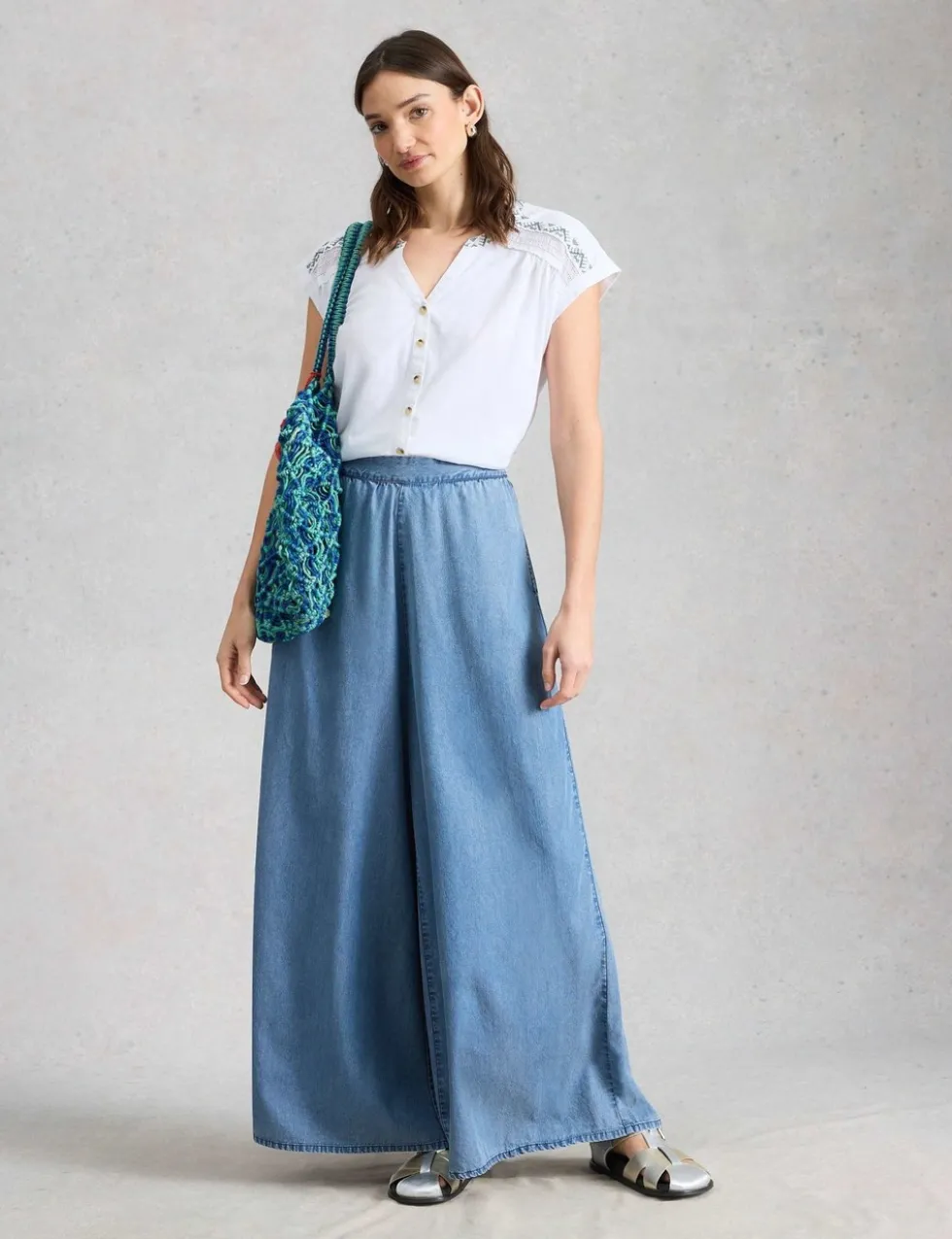 Pure Cotton Embroidered Shirt