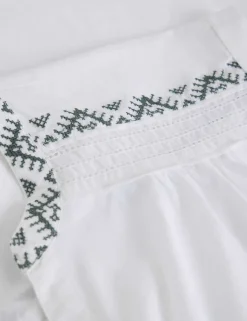 Pure Cotton Embroidered Shirt