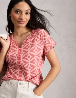 Pure Cotton Embroidered T-Shirt