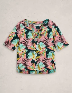 Pure Cotton Embroidered Top