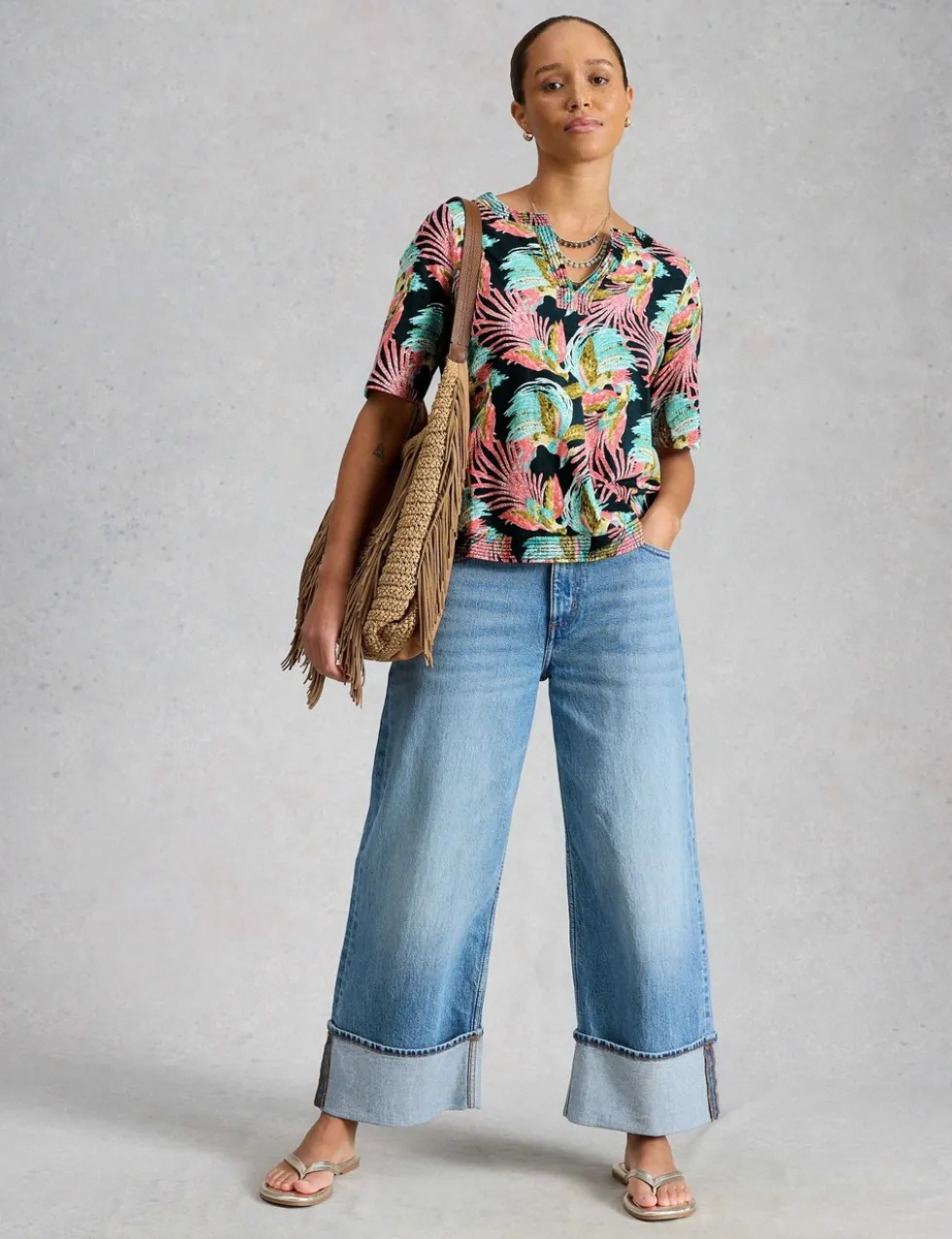 Pure Cotton Embroidered Top