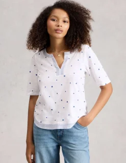 Pure Cotton Embroidered T-Shirt