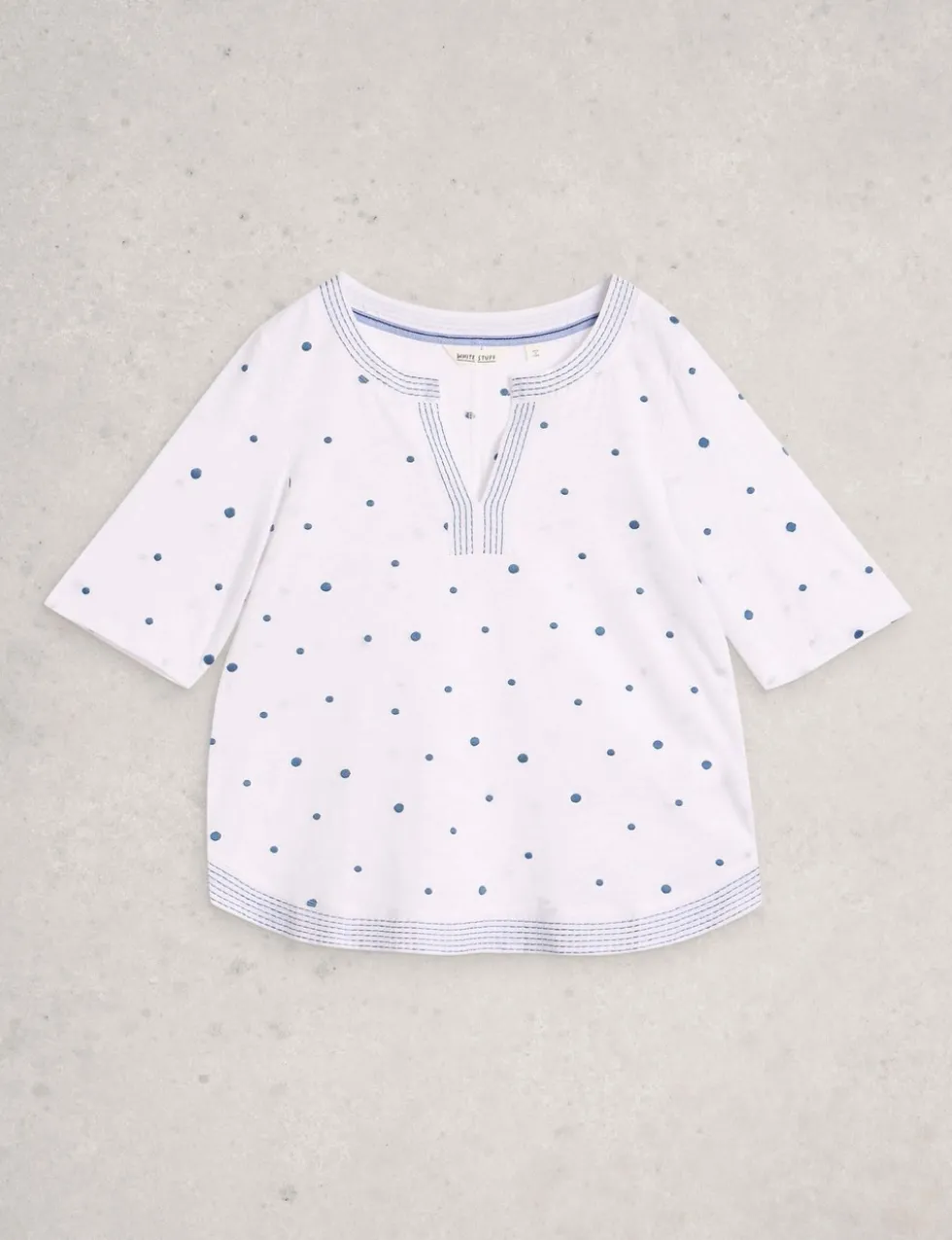 Pure Cotton Embroidered T-Shirt