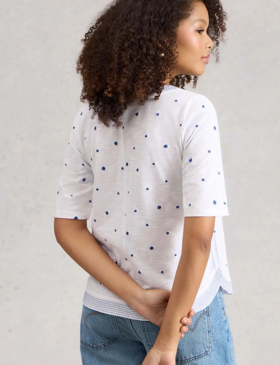 Pure Cotton Embroidered T-Shirt