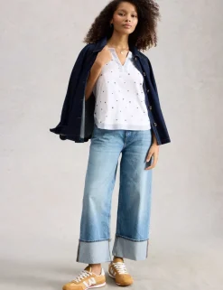 Pure Cotton Embroidered T-Shirt