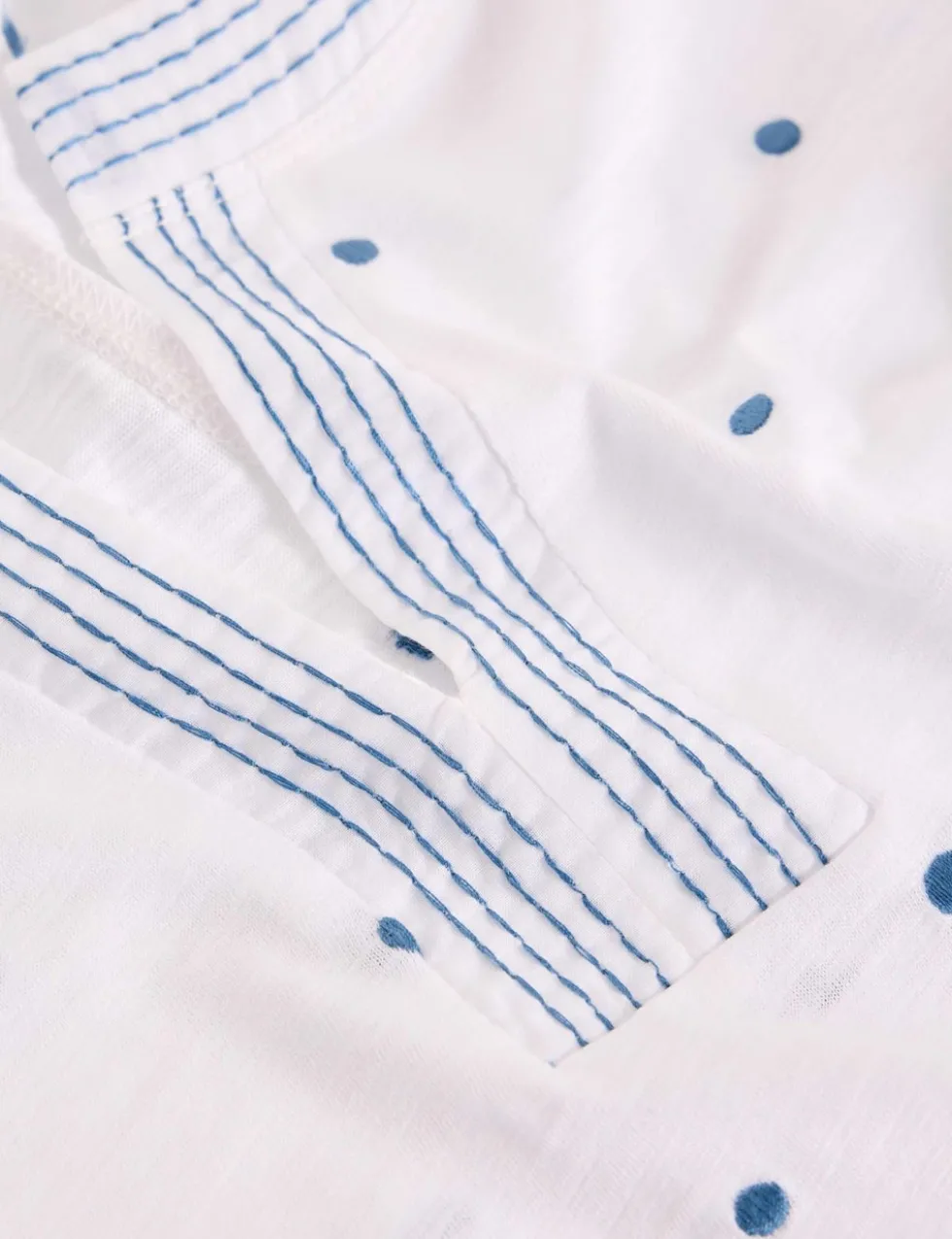 Pure Cotton Embroidered T-Shirt