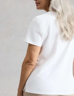 Pure Cotton Embroidered T-Shirt