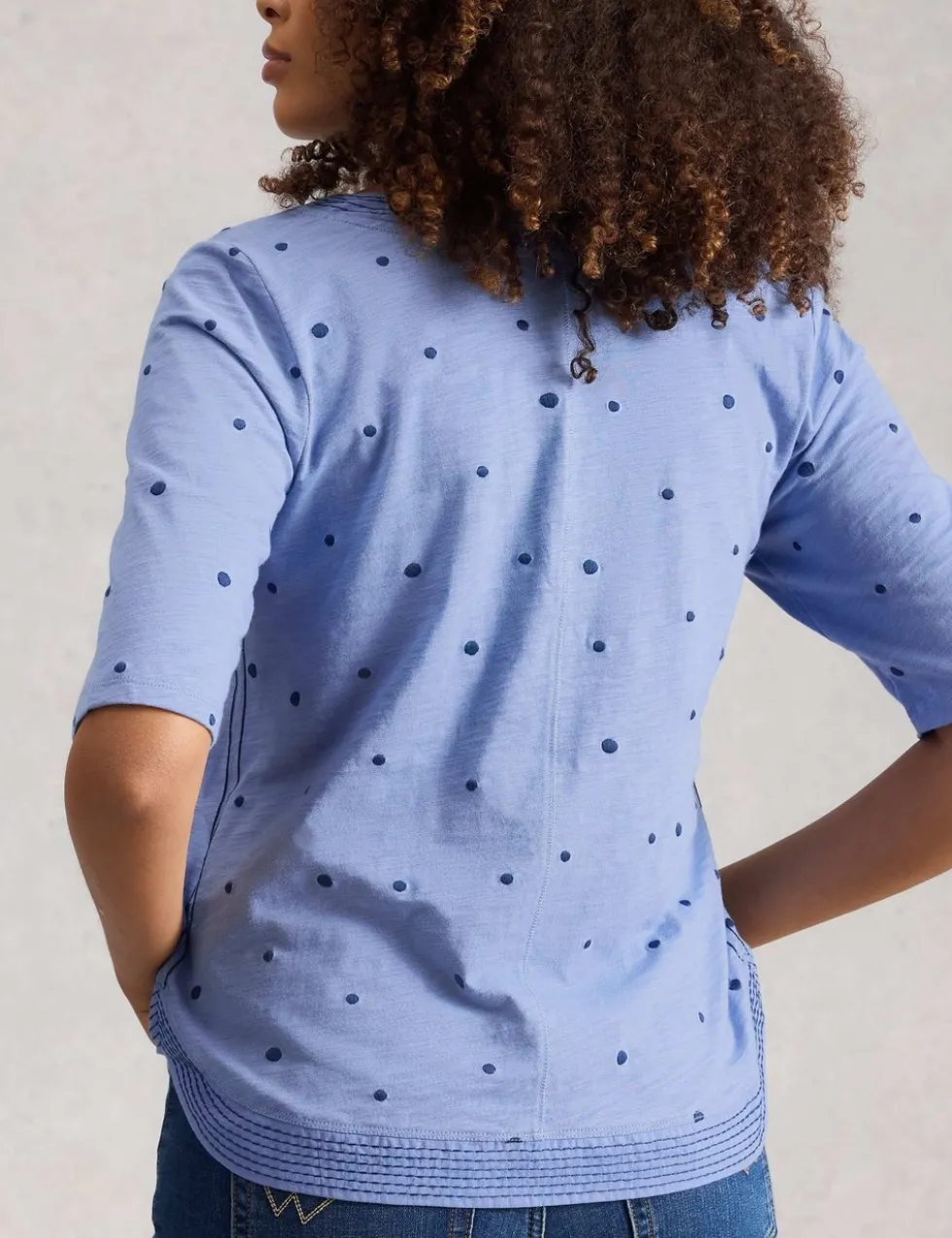Pure Cotton Embroidered T-Shirt