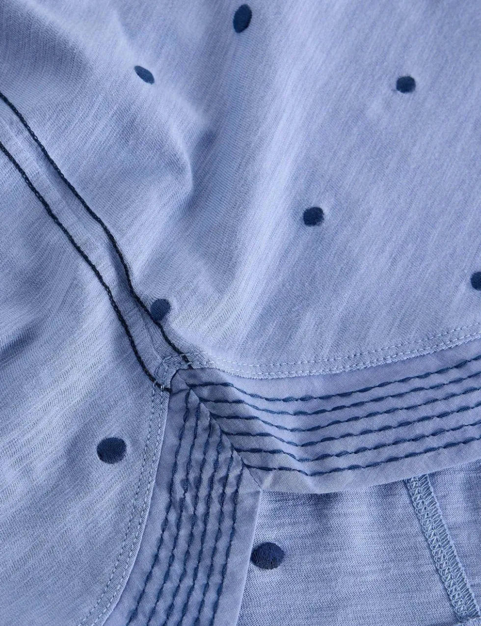 Pure Cotton Embroidered T-Shirt