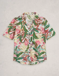 Pure Cotton Embroidery Tie Hem Top
