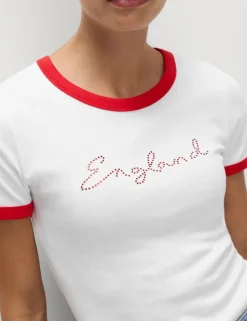 Pure Cotton England Slim Fit Ringer Tee