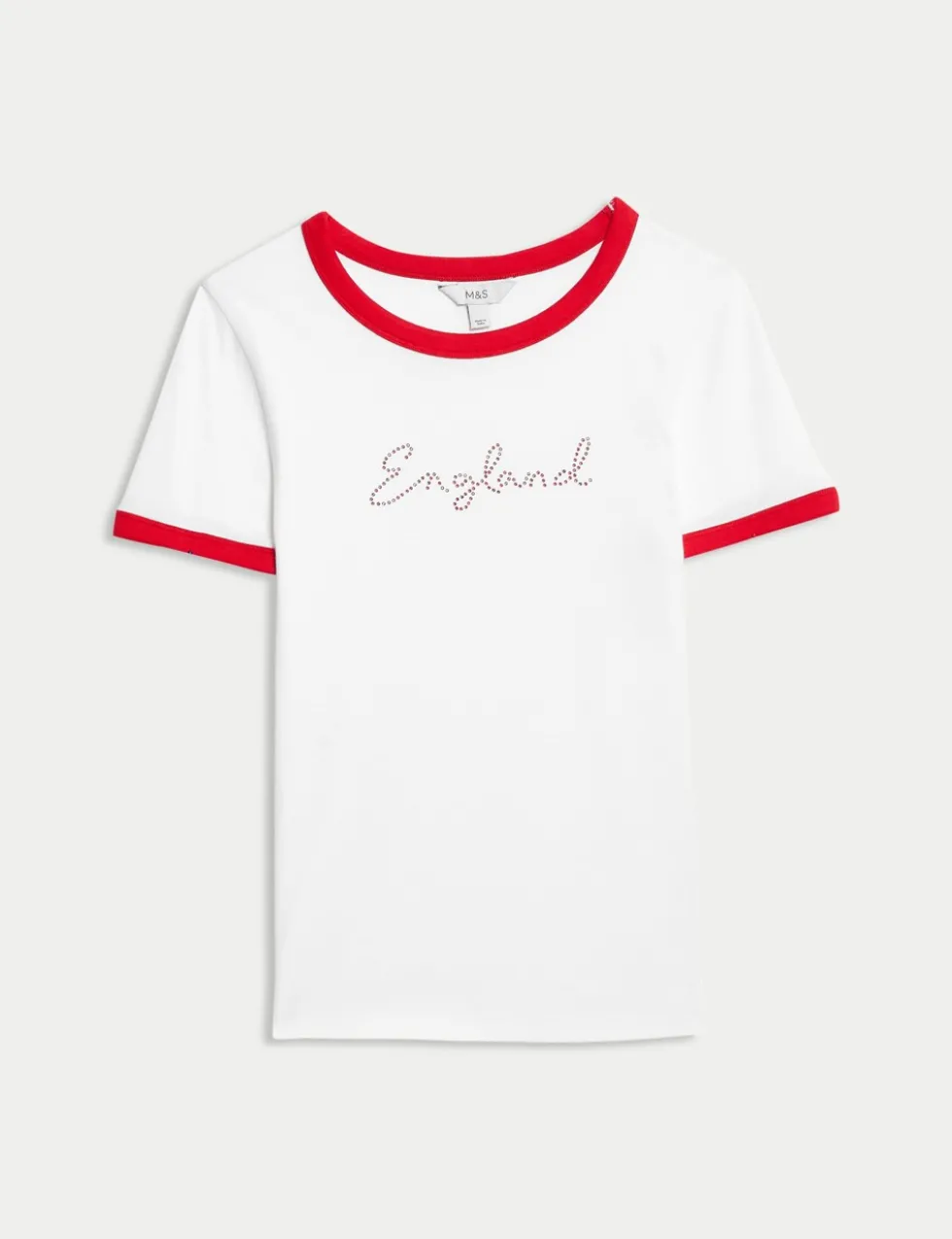 Pure Cotton England Slim Fit Ringer Tee