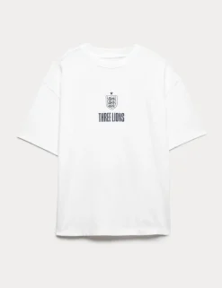 Pure Cotton FA© England Graphic T-Shirt (6-16 Yrs)
