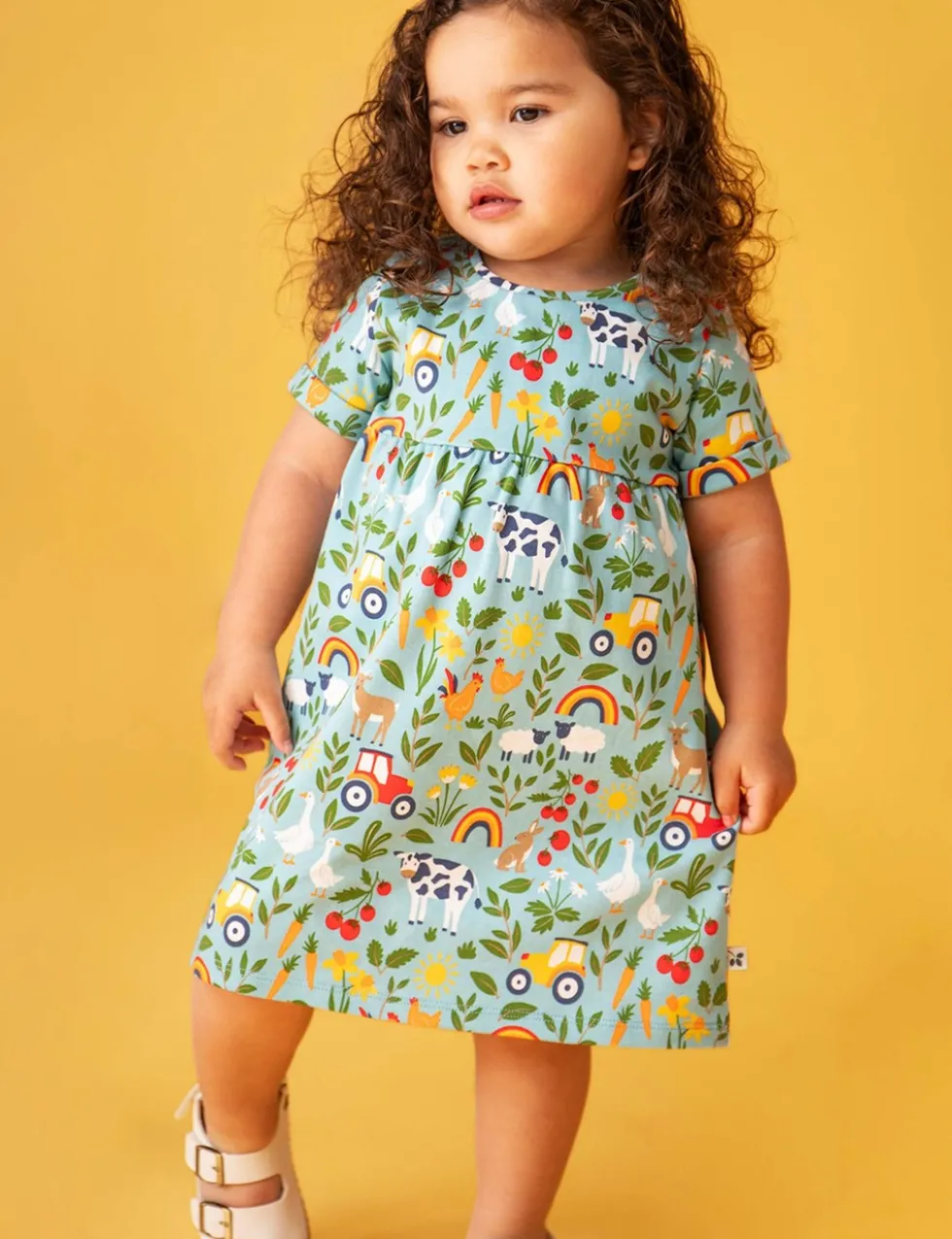 Pure Cotton Farm Print Dress (3 Mths-8 Yrs)