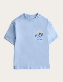 Pure Cotton Fish Graphic T-shirt (2-8 Yrs)