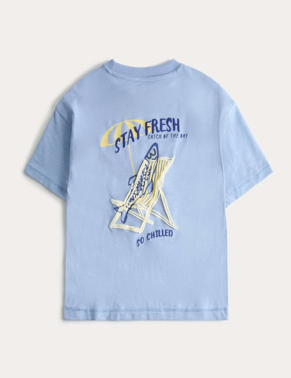 Pure Cotton Fish Graphic T-shirt (2-8 Yrs)