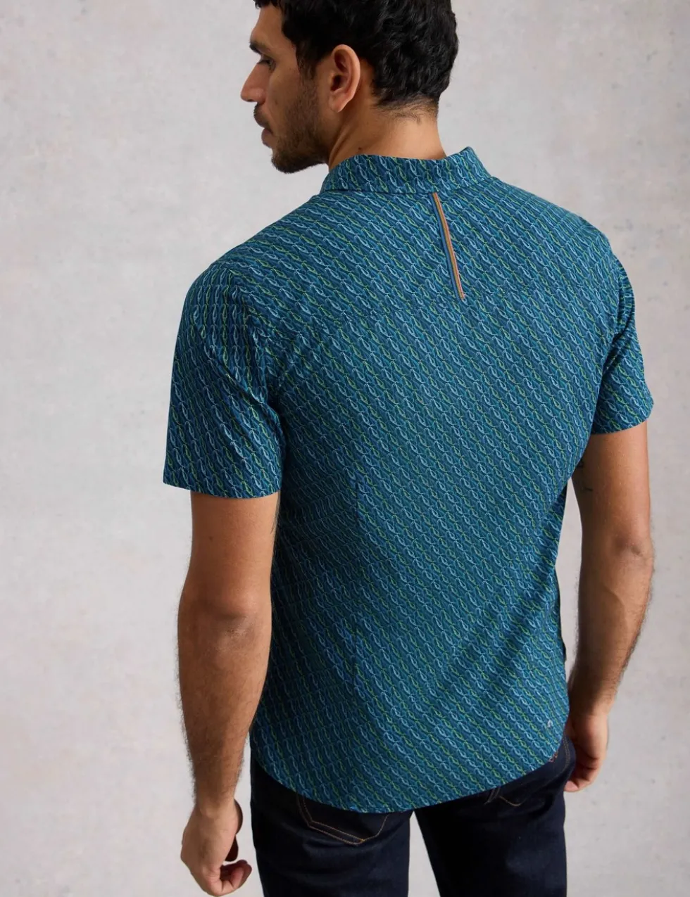 Pure Cotton Fish Print T-Shirt