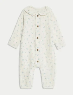 Pure Cotton Floral All in One (0-12 Mths)