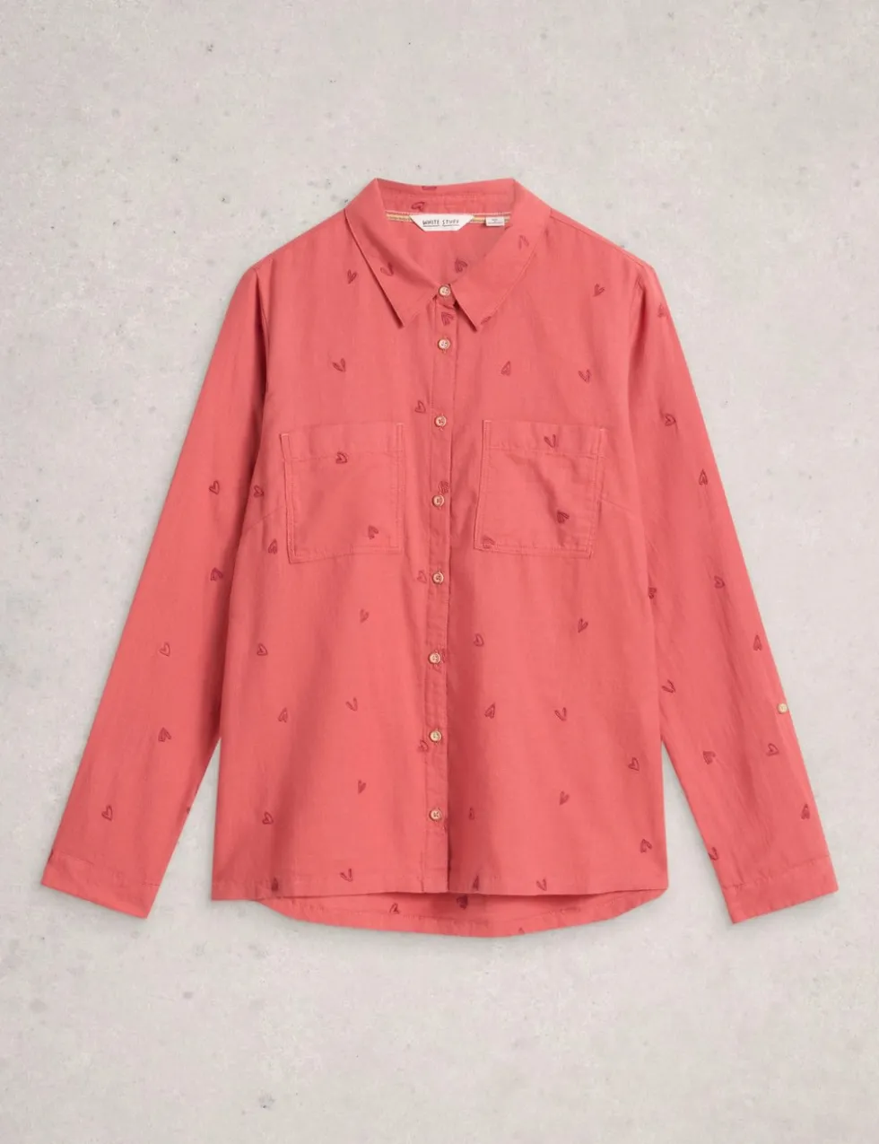 Pure Cotton Floral Collared Shirt