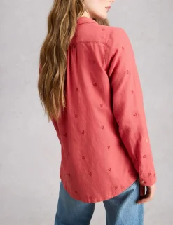 Pure Cotton Floral Collared Shirt