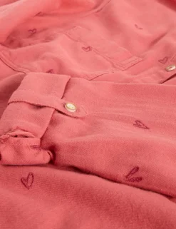 Pure Cotton Floral Collared Shirt