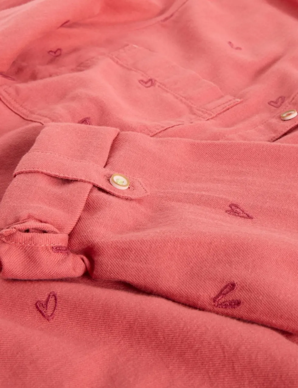 Pure Cotton Floral Collared Shirt
