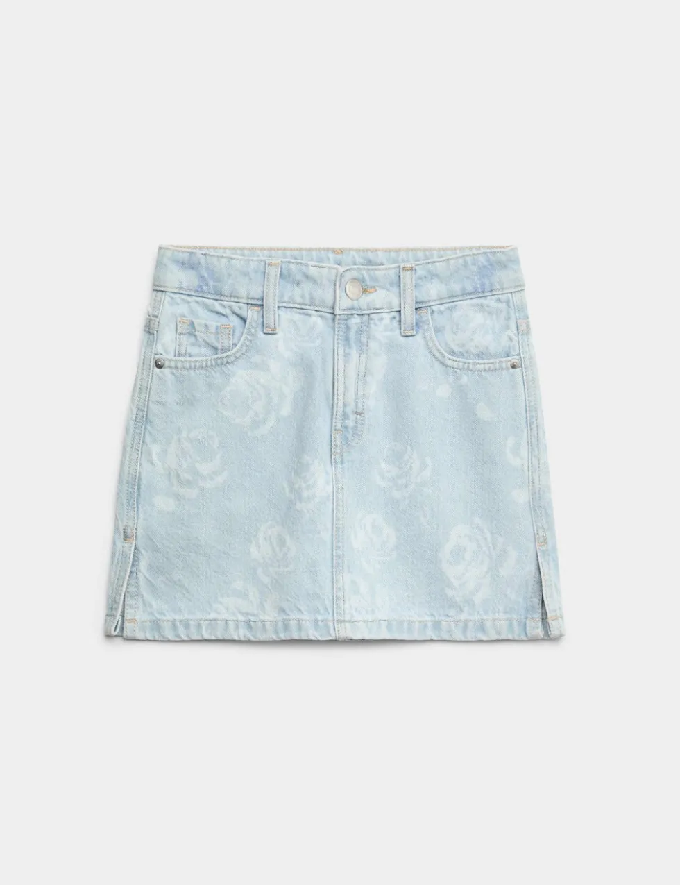 Pure Cotton Floral Denim Skirt (2-16 Yrs)