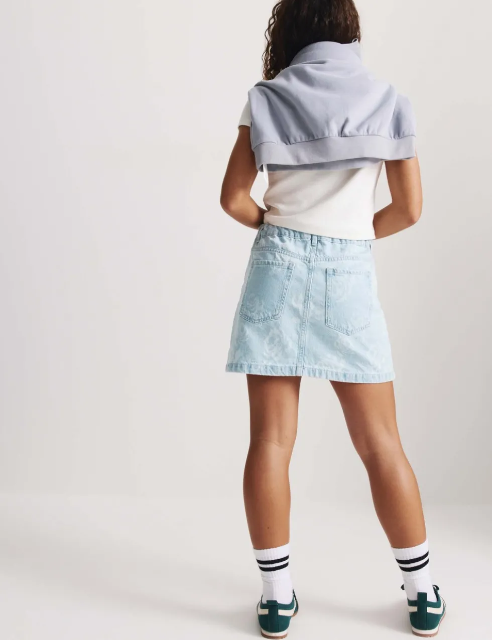 Pure Cotton Floral Denim Skirt (2-16 Yrs)