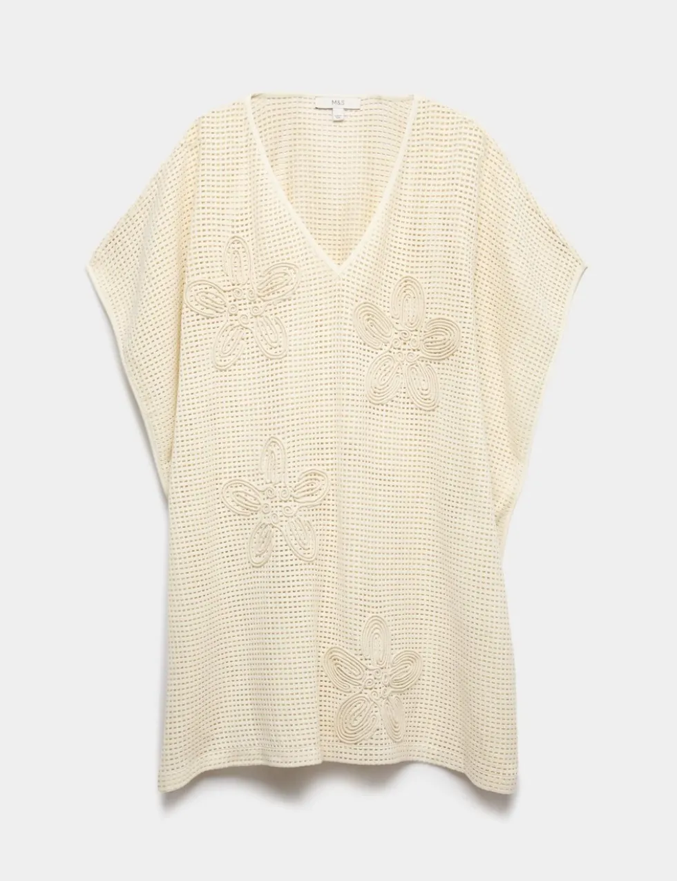 Pure Cotton Floral Detail Mini Kaftan