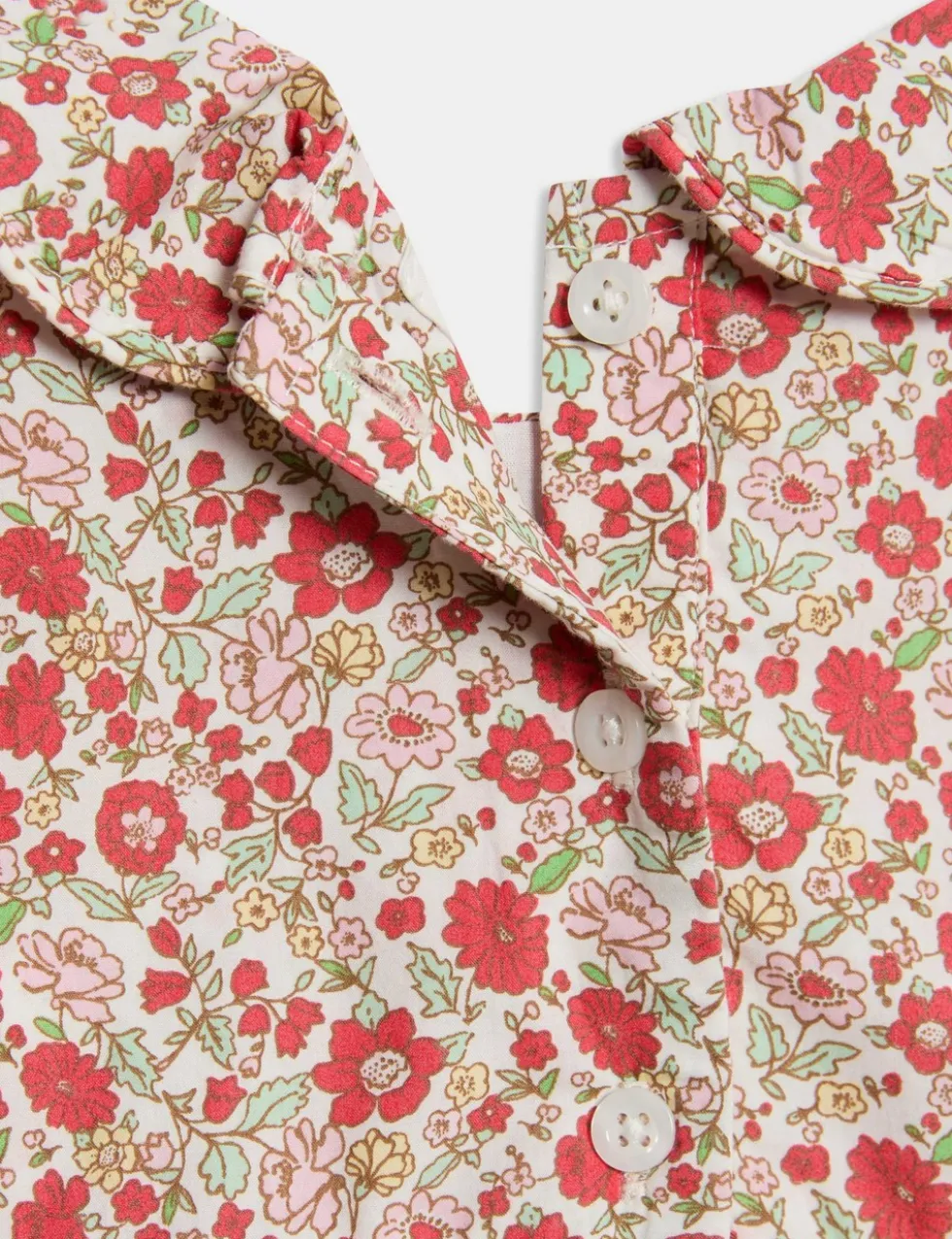Pure Cotton Floral Dress (0-3 Yrs)